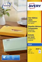 Etiket avery j8560-25 63.5x38.1mm tr 525st | 5 stuks - thumbnail