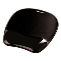 Fellowes Crystals Gel muismat met polssteun, zwart - thumbnail