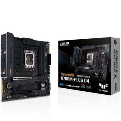 Asustek Computer TUF GAMING B760M-PLUS D4 Moederbord Socket Intel LGA 1700 Vormfactor Micro-ATX Moederbord chipset Intel® B760