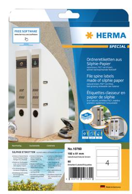 Etiket HERMA 10754 97x42.3mm silphie bruin 240 stuks