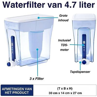 Combi-box: 4.7 Liter incl. totaal 3 filters
