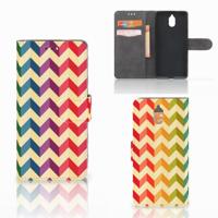 Nokia 3.1 (2018) | Telefoon Hoesje | Zigzag Multi Color - thumbnail