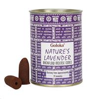 Goloka Backflow Wierook Kegels Nature's Lavender (12 blikken) - thumbnail