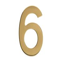 Intersteel Huisnummer 6Numbra 15cm messing - 0013.402046 - thumbnail