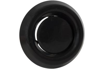 Luchtventiel kunststof zwart - afvoer - Ø100mm