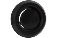 Luchtventiel kunststof zwart - afvoer - Ø100mm - thumbnail