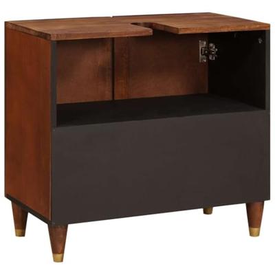 Wastafelkast met plank met opslag Bruin 62 x 33 x 58 cm