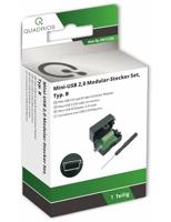 Quadrios 2001C206 Mini-USB 2.0 modulaire stekkerset, type B Stekker, recht 1 stuk(s) - thumbnail