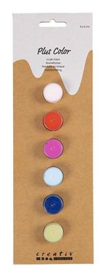 Creativ Company Plus color acrylverf, sterke kleuren, 6x5 ml/ 1 doos