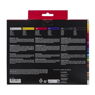 Bruynzeel Amsterdam standard series acrylverf educatie set 120ml, 6dlg.