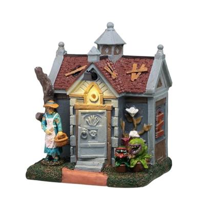 Lemax grave gardening verlicht tafereel Spooky Town 2025