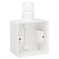 Niko Hydro onderbak enkelvoudig met één wartel wit - thumbnail