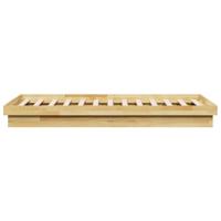 Bedframe zonder matras 100x200 cm massief hout eiken - thumbnail