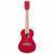 Kala KA-SPRK-RED Sparkle Series Ritsy Red concert ukelele met gigbag