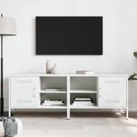 Tv-meubelen 2 st 68x39x50,5 cm staal wit - thumbnail