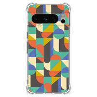 Google Pixel 8 Pro Doorzichtige Silicone Hoesje Funky Retro - thumbnail