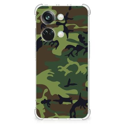 OnePlus Nord 3 Doorzichtige Silicone Hoesje Army Dark OnePlus Nord 3 Doorzichtige Silicone Hoesje Army Dark