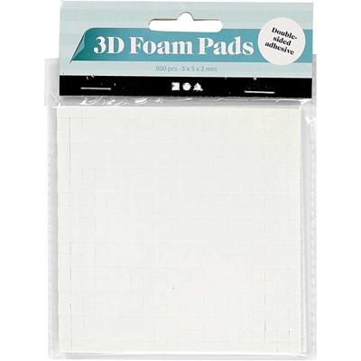 Creativ Company Https://www.cchobby.nl/3d-foam-pads-afm-5x5-mm-dikte-2-mm-wit-2x400-stuk-2-vel-1-doos