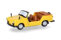Herpa 024808-004 H0 Auto Trabant Kübel, geel - thumbnail