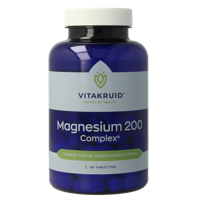 Vitakruid Magnesium 200 Complex Tauraat Malaat Bisglycinaat 90 Tabletten - thumbnail