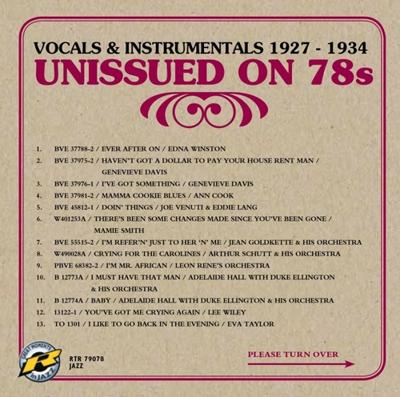 Vocals & Instrumentals 1927 - 1934 - CD (0608917459029) Vocals & Instrumentals 1927 - 1934 - CD (0608917459029)