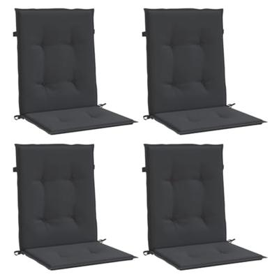 VidaXL Tuinstoelkussens lage rug 4 st 100x50x3 cm oxford stof zwart