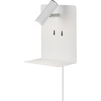 Trio Wand lampElement met schapje mat wit - 222570231