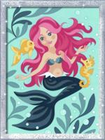 Ravensburger schilderen op nummer - zeemeermin glitter - thumbnail