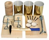 Kids At Work knutselset kaarsenhouder junior 11 cm hout 12 delig - thumbnail