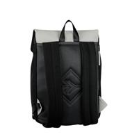 New Rebels Ceres Dothan Zwart Lichtgrijs 15L Rugtas met Flap Waterafstotend Laptop 15.6" - thumbnail