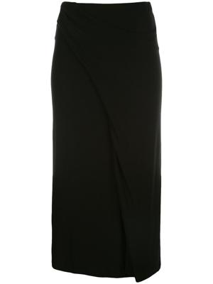 Vince draped midi skirt - Black