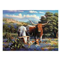 Ravensburger legpuzzel loving longhorns, 500st. - thumbnail