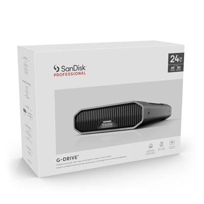 SanDisk G-Drive 24 TB Externe harde schijf (3,5 inch) USB-C RVS SDPHF1A-024T-MBAAD