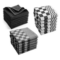 Byrklund Keukenset Clean Zwart - 18 delig - Theedoeken, Keukendoeken & Vaatdoeken - thumbnail