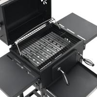 Houtskoolbarbecue met onderplank zwart - thumbnail