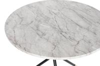 Bijzettafel DKD Home Decor Wit Zwart Gouden Metaal Hout MDF 80 x 80 x 76 cm - thumbnail