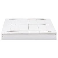 VidaXL Zandbak 95x90x15 cm vurenhout wit - thumbnail