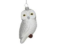 Uil kunststof L6,8b5,6h10,4 cm wit Decoris - Decoris - thumbnail