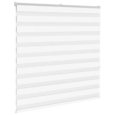 VidaXL Zebra rolgordijn 145x150 cm stofbreedte 140,9cm polyester wit