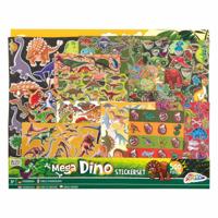 Grafix Mega stickerset dinosaurus, 500st. - thumbnail