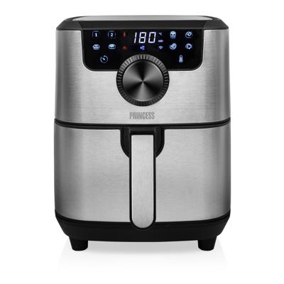 Princess 01.182037.01.001 Airfryer 4.5 l 1500 W Appbased, Timerfunctie Zwart, Zilver