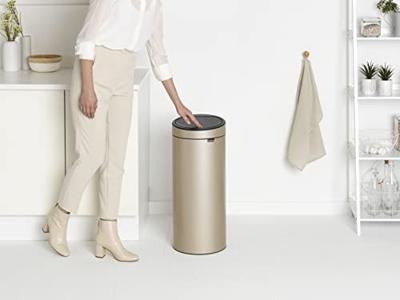 Brabantia touch bin afvalemmer 30 liter Metallic Gold - thumbnail