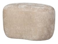 WOOOD Organische Poef 'Popular' Chenille, kleur Naturel - thumbnail