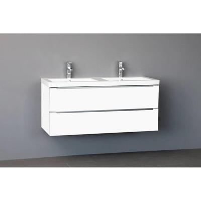 Badkamermeubelset Sanilux Senza Keramiek 120x47x50 cm Wit (0 of 2 kraangaten)