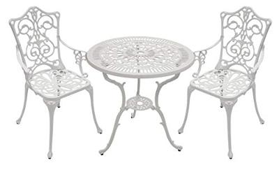Bistroset Antiek ⌀ 70 cm - wit