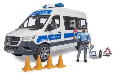 Bruder 02683 MB Sprinter Politiehulpvoertuig + Licht- en Geluidsmodule