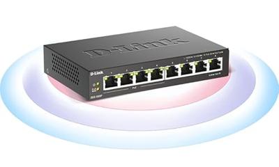D-Link DGS-1008P Netwerk switch 8 poorten 1 GBit/s PoE-functie - thumbnail