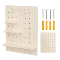 Houten whiteboard-organizer Maclean, lichte houtkleur, 60x80 cm, max. 20 kg, MC-131 WD - thumbnail