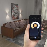 Hama Led-wandlamp Voor Binnen En Buiten Wifi App- En Spraakbesturing Wit - thumbnail