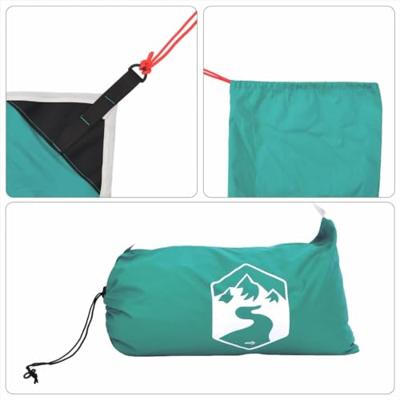 VidaXL Strandluifel met zandankers 214x236 cm groen